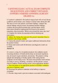 CAPSTONE EXAM 2 ACTUAL EXAM COMPLETE &NewLine;200 QUESTIONS AND CORRECT DETAILED &NewLine;ANSWERS &lpar;VERIFIED ANSWERS&rpar; &vert;ALREADY &NewLine;GRADED A&plus; 