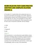 NCSBN NCLEX RN STUDY GUIDE PRACTICE&NewLine;QUESTIONS AND COMPLETE SOLUTIONS&NewLine;GRADED A&plus;