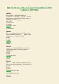 ITC 564 EXAM 1 UPDATED ACTUAL QUESTIONS AND&NewLine;CORRECT ANSWERS