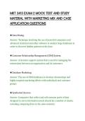 MKT 3413 EXAM 2 MOCK TEST AND STUDY&NewLine;MATERIAL WITH MARKETING MIX AND CASE&NewLine;APPLICATION QUESTIONS