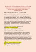 DOT CERTIFICATION EXAM &sol; DOT CERTIFICATION EXAM  &NewLine;PREPARATION&sol;DOT CERTIFICATION EXAMPRACTICE  &NewLine;ACTUAL EXAM 250 QUESTIONS AND CORRECT  &NewLine;ANSWERS&vert;AGRADE  