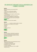 ITN 100 EXAM 1 UPDATED ACTUAL QUESTIONS AND&NewLine;CORRECT ANSWERS