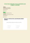 ITN 107 CH 4 UPDATED ACTUAL QUESTIONS AND&NewLine;CORRECT ANSWERS