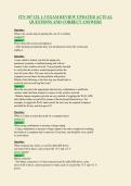 ITN 107 CH&period; 1-3 EXAM REVIEW UPDATED ACTUAL&NewLine;QUESTIONS AND CORRECT ANSWERS