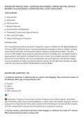 PEARSON RBT PRACTICE EXAM &ndash; QUESTIONS AND ANSWERS &vert; VERIFIED AND WELL DETAILED&NewLine;ANSWERS &vert; PLUS RATIONALES &vert; GUARANTEED PASS &vert; LATEST EXAM UPDATE&NewLine;