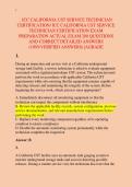  ICC CALIFORNIA UST SERVICE TECHNICIAN &NewLine;CERTIFICATION&sol; ICC CALIFORNIA UST SERVICE &NewLine;TECHNICIAN CERTIFICATION EXAM &NewLine;PREPARATION ACTUAL EXAM 200 QUESTIONS &NewLine;AND CORRECT DETAILED ANSWERS &NewLine;&lpar;100&percnt;VERIFIED ANSWERS&rpar; &vert;AGRADE