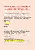 NUR 2513 MATERNAL CHILD NURSING EXAM 1  &NewLine;LATEST FORM B QUESTIONS AND  &NewLine;ANSWERS&vert;AGRADE &lpar;RASMUSSEN COLLEGE&rpar;  