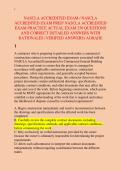 NASCLA ACCREDITED EXAM &sol; NASCLA &NewLine;ACCREDITED EXAM PREP&sol; NASCLA ACCREDITED &NewLine;EXAM PRACTICE ACTUAL EXAM 250 QUESTIONS &NewLine;AND CORRECT DETAILED ANSWERS WITH &NewLine;RATIONALES &lpar;VERIFIED ANSWERS&rpar; AGRADE