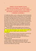 NBHWC EXAM &sol;NBHWC EXAM  &NewLine;PREPARATION&sol;NBHWC EXAM PRACTICE  &NewLine;ACTUAL EXAM 250 QUESTIONS AND CORREC T  &NewLine;DETAILED ANSWERS WITH RATIONALES  &NewLine;&lpar;VERIFIED ANSWERS&rpar;