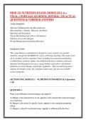 BIOD 121 NUTRITION EXAMS &lpar;MODULES 1&ndash;6 &plus; &NewLine;FINAL&rpar; &vert; PORTAGE LEARNING 2025&sol;2026 &vert; 150 ACTUAL &NewLine;QUESTIONS & VERIFIED ANSWERS