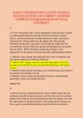 NURS 615 PHARM EXAM 2 LATEST 2026 REAL &NewLine;EXAM QUESTIONS AND CORRECT ANSWERS &NewLine;COMPLETE EXAM&vert;AGRADE&lpar;MARYVILLE &NewLine;UNIVERSITY