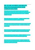 PSI NY Life&comma; Accident and Health Practice Exam &vert; Questions & Complete Solutions