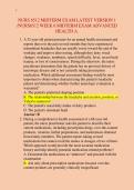 NURS 6512 MIDTERM EXAM LATEST VERSION 1 &NewLine;&sol;NURS6512 WEEK 6 MIDTERM EXAM ADVANCED &NewLine;HEALTH A&period; 