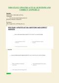 ISDS EXAM 1 UPDATED ACTUAL QUESTIONS AND&NewLine;CORRECT ANSWERS &lpar;2&rpar;