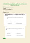 ISDS EXAM 2 LSU UPDATED ACTUAL QUESTIONS AND&NewLine;CORRECT ANSWERS