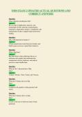 ISDS EXAM 2 UPDATED ACTUAL QUESTIONS AND&NewLine;CORRECT ANSWERS
