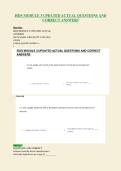 ISDS MODULE 3 UPDATED ACTUAL QUESTIONS AND&NewLine;CORRECT ANSWERS