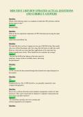 ISDS TEST 1 REVIEW UPDATED ACTUAL QUESTIONS&NewLine;AND CORRECT ANSWERS