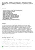 NUR 254 MATERNAL & PEDIATRIC NURSING EXAMINATION 2&rsqb; &ndash; QUESTIONS AND ANSWERS &vert;&NewLine;VERIFIED AND WELL DETAILED ANSWERS &vert; PLUS RATIONALES &vert; GUARANTEED PASS &vert; LATEST EXAM&NewLine;UPDATE