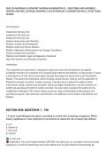 NUR 254 MATERNAL & PEDIATRIC NURSING EXAMINATION 3&rsqb; &ndash; QUESTIONS AND ANSWERS &vert;&NewLine;VERIFIED AND WELL DETAILED ANSWERS &vert; PLUS RATIONALES &vert; GUARANTEED PASS &vert; LATEST EXAM&NewLine;UPDATE