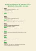 ISM 4011 STUDY GUIDE EXAM 1 UPDATED ACTUAL&NewLine;QUESTIONS AND CORRECT ANSWERS