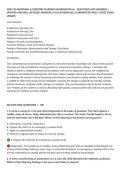 NUR 254 MATERNAL & PEDIATRIC NURSING EXAMINATION 4&rsqb; &ndash; QUESTIONS AND ANSWERS &vert;&NewLine;VERIFIED AND WELL DETAILED ANSWERS &vert; PLUS RATIONALES &vert; GUARANTEED PASS &vert; LATEST EXAM&NewLine;UPDATE