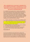 RECA RESIDENTIAL EXAM&sol; RECA RESIDENTIAL  &NewLine;EXAM PREPARATION&sol;RECA RESIDENTIAL EXAM  &NewLine;PRACTICE ACTUAL EXAM 200 QUESTIONS AND  &NewLine;DETAILED ANSWERS