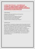 LATEST NR 327 EXAM 1 &ndash; CHAMBERLAIN &NewLine;MATERNAL-CHILD NURSING &lpar;2026&sol;2027&rpar; &vert; 100 &NewLine;ACTUAL QUESTIONS WITH VERIFIED ANSWERS & &NewLine;RATIONALES &vert; GUARANTEED PASS 