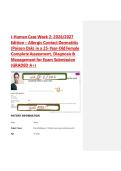 i-Human Case Week 2&colon; 2026&sol;2027 Edition &ndash; Allergic Contact Dermatitis &lpar;Poison Oak&rpar; in a 25-Year-Old Female Complete Assessment&comma; Diagnosis & Management for Exam Submission &lpar;GRADED A&plus;&rpar;