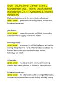 MGMT 3000 Simoon Cannon Exam 1&comma; Management test 1&comma; intro to organizational management Ch&period; 4-7 Questions & Answers &lpar;Grade A&plus;&rpar;&period;docx&NewLine;&NewLine;
