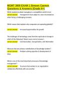 MGMT 3000 EXAM 1 Simoon Cannon Questions & Answers &lpar;Grade A&plus;&rpar;&period;docx&NewLine;&NewLine;