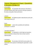 Cannon Management Exam 2 Questions & Answers &lpar;Grade A&plus;&rpar;&period;docx&NewLine;&NewLine;
