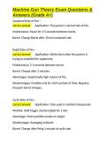 Machine Gun Theory Exam Questions & Answers &lpar;Grade A&plus;&rpar;&period;docx&NewLine;&NewLine;