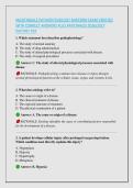 NIGHTINGALE PATHOPHYSIOLOGY MIDTERM EXAM VERIFIED &NewLine;WITH CORRECT ANSWERS PLUS RATIONALES 2026&sol;2027 &NewLine;INSTANT PDF