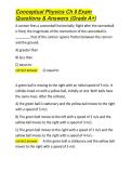 Conceptual Physics Ch 8 Exam Questions & Answers &lpar;Grade A&plus;&rpar;&period;docx&NewLine;&NewLine;