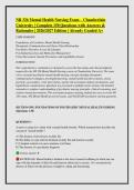 NR 326 Mental Health Nursing Exam &ndash; Chamberlain &NewLine;University &vert; Complete 150 Questions with Answers & &NewLine;Rationales &vert; 2026&sol;2027 Edition &vert; Already Graded A&plus;