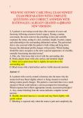 WEB WOC OSTOMY CARE FINAL EXAM NEWEST &NewLine;EXAM PREPARATION WITH COMPLETE &NewLine;QUESTIONS AND CORRECT ANSWERS WITH &NewLine;RATIONALES &vert; ALREADY GRADED A&plus;&vert;&vert;BRAND &NewLine;NEW VERSION&excl;&excl;