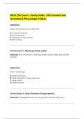 BIOS 256 Exam 1 Study Guide&colon; 130 Chamberlain Anatomy & Physiology II Q&As