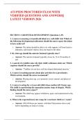 ATI PEDS PROCTORED EXAM WITH &NewLine;VERIFIED QUESTIONS AND ANSWERS&vert;&vert; &NewLine;LATEST VERSION 2026