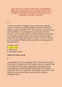 WGU C949 DATA STRUCTURES AND ALGORITHMS I &NewLine;OBJECTIVE ASSESSMENT EXAM 200 QUESTIONS AND &NewLine;CORRECT DETAILED ANSWERS WITH RATIONALES &NewLine;&lpar;VERIFIED ANSWERS&rpar; &vert;AGRADE&period;