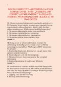 WGU D115 OBJECTIVE ASSESSMENT &lpar;OA&rpar; EXAM &NewLine;COMPLETE UNIT 1-UNIT 7 QUESTIONS AND &NewLine;CORRECT ANSWERS WITHOUT RATIONALES &NewLine;&lpar;VERIFIED ANSWERS&rpar; &vert;ALREADY GRADED A&plus; 100 &NewLine;LONG QUIZES