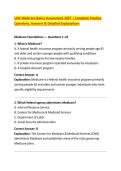 UHC Medicare Basics Assessment 2027 &vert; Complete Practice &NewLine;Questions&comma; Answers & Detailed Explanations  