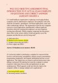 WGU D322 OBJECTIVE ASSESSMENT FINAL &NewLine;INTRODUCTION TO IT ACTUAL EXAM COMPLETE &NewLine;180 QUESTIONS AND CORRECT ANSWERS &NewLine;&vert;ALREADY GRADED AWGU D322 OBJECTIVE ASSESSMENT FINAL &NewLine;INTRODUCTION TO IT ACTUAL EXAM COMPLETE &NewLine;180 QUESTIONS AND CORRECT ANSWERS &NewLine;&vert;ALREA