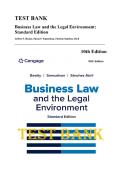 Test Bank &mdash; Business Law and the Legal Environment&comma; Standard Edition&comma; 10th Edition &lpar;Beatty&comma; Samuelson & Abril&comma; 2025&rpar; &vert; All Chapters 1-44 Covered&NewLine;