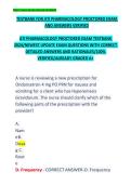 ATI Pharmacology Proctored Exam Test Bank &vert; Questions and Answers &vert; Latest Updated 2025&ndash;2026 &vert; RN Pharmacology Exam Preparation