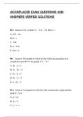 ACCUPLACER EXAM QUESTIONS AND ANSWERS VERIFIED SOLUTIONS&period;pdf&NewLine;&NewLine;