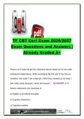 TF-CBT Certification Exam 2026&sol;2027 &ndash; 40 Questions & Answers &vert; PRACTICE Components&comma; Trauma Narrative&comma; Cognitive Processing&comma; PTSD & Caregiver Skills &vert; TF-CBT