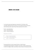 MEEN 345 EXAM 1 REVIEW QUESTIONS AND VERIFIED ANSWERS