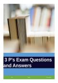 3 P-s Exam Questions and Answers&period;