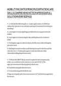 Test Bank for Mobility in Context Principles of Patient Care Skills Comprehensive Questions and Answers for Patient Care Skills Course and Nursing Fundamentals Subject